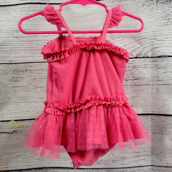 Truly Scrumptious by Heidi Klum Pink Swimsuit Size 2T - Picture 8 of 8